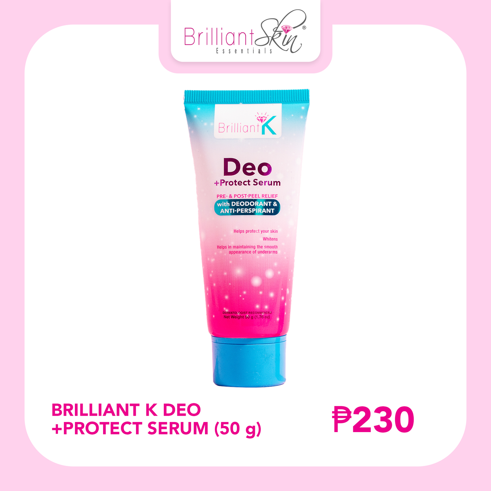 Brilliant K Deo + Protect Serum 50g