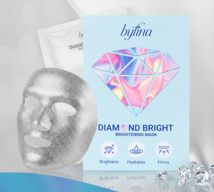 Byfina Brightening Sheet Mask | Hydrating Glow Mask for Radiant & Even Skin Tone (30ml x 5pcs)