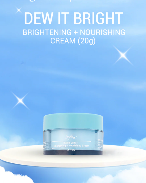 Byfina Travel Size Brightening Moisturizer with Ceramide &amp; Vitamin C | Glow Hydrating Cream (20g)